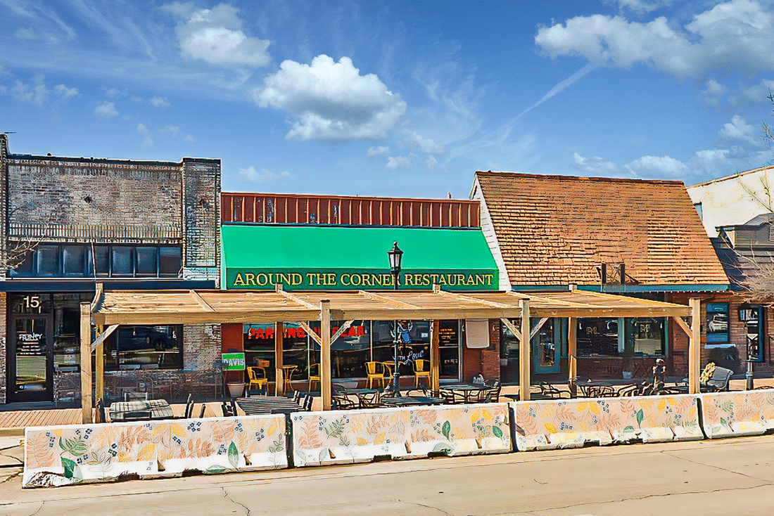 Discover cozy and casual dining at favorites like Around the Corner in Edmond.